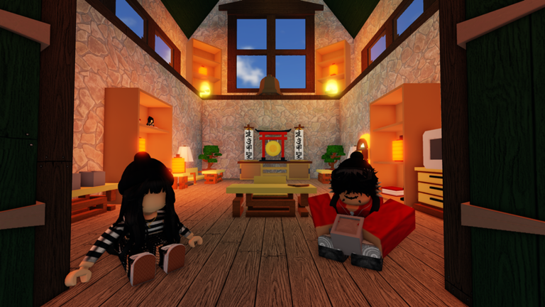 Interior of a claimed house furnished with Toy Shop items